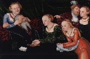 Lucas Cranach the Elder courtesans Germany oil painting artist